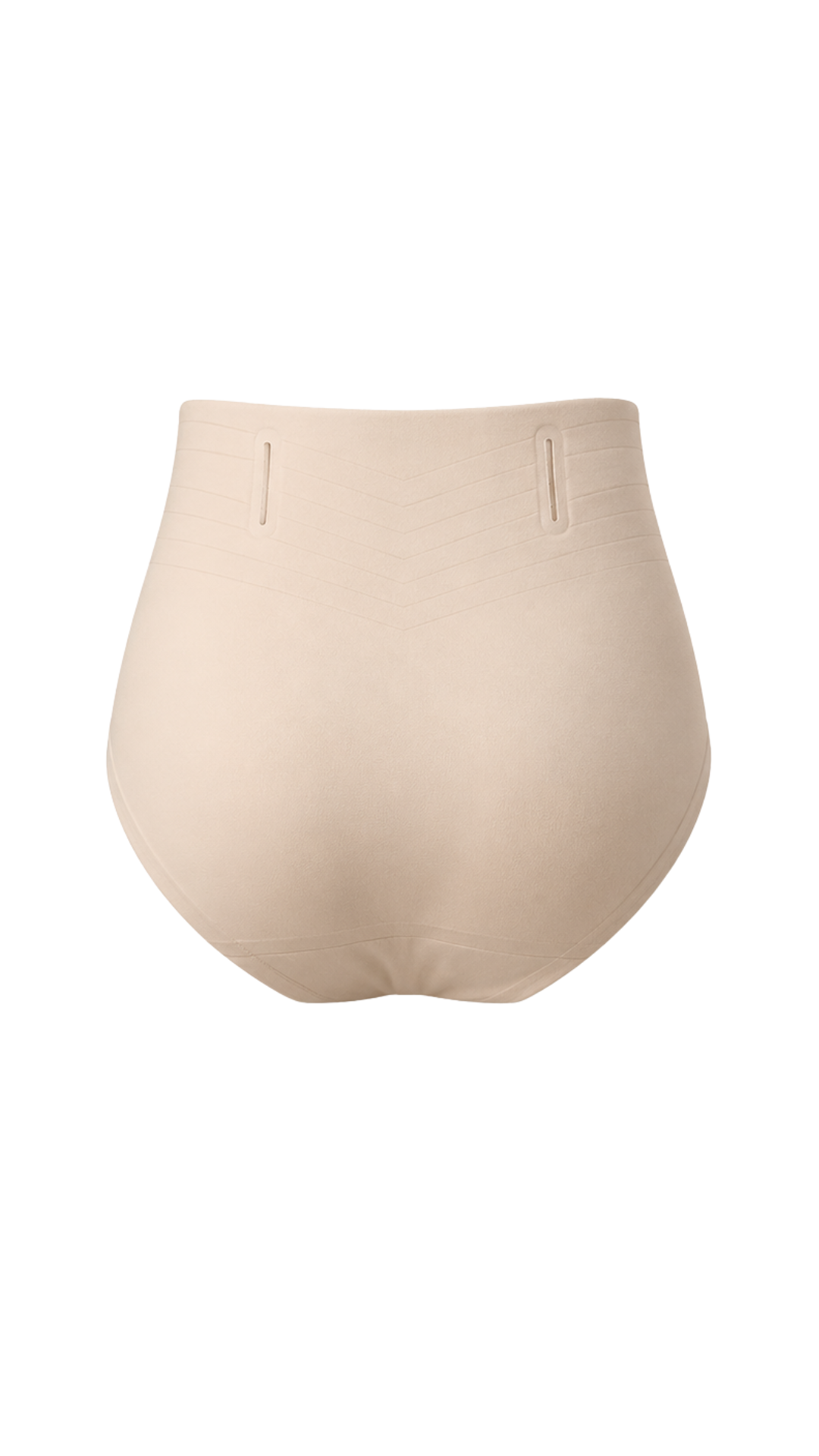 Vhisper Vears Anti-Roll High-Waisted Tummy Control Briefs – Seamless Chevron Core Shaping Panty