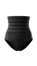 Vhisper Vears Textured High-Waisted Mesh Tummy Control Briefs – Breathable Core Shaper Panty