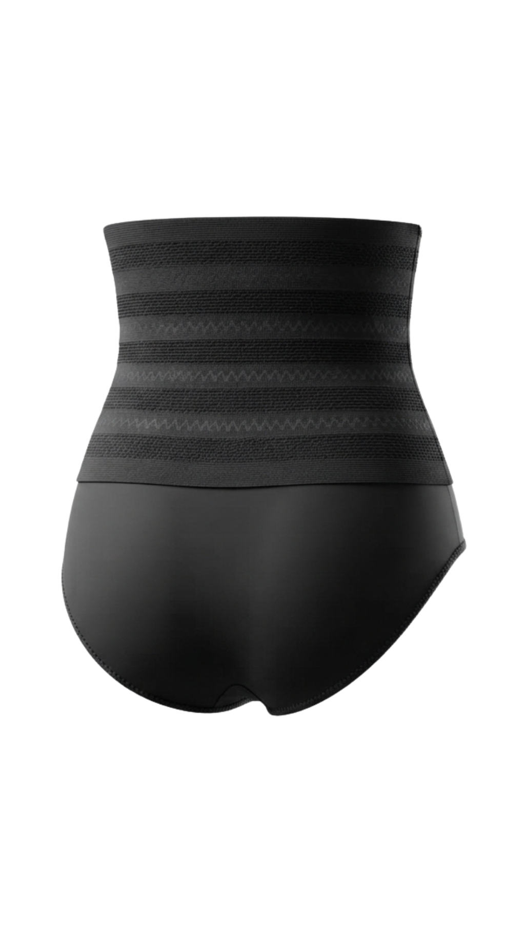 Vhisper Vears Textured High-Waisted Mesh Tummy Control Briefs – Breathable Core Shaper Panty