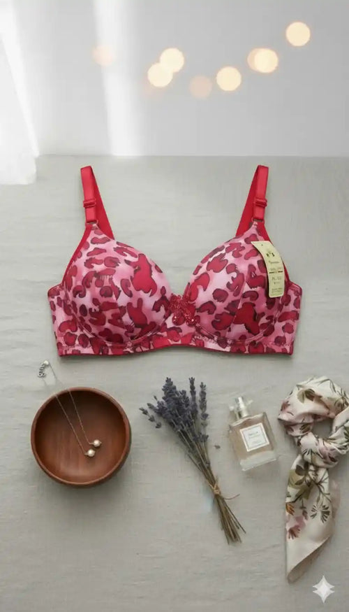 Floral Printed Single Padded Bra image 0
