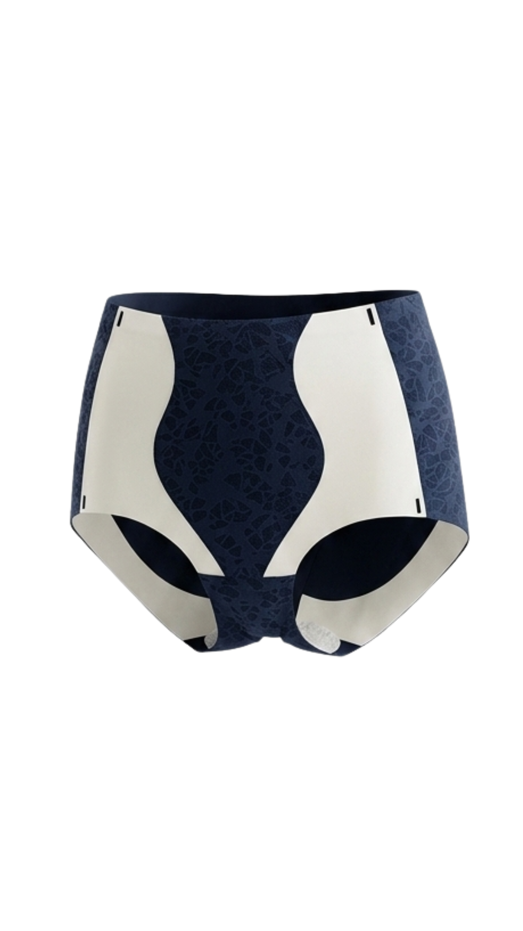Vhisper Vears Hourglass Contour High-Waisted Briefs – Seamless Mosaic Textured Shaping Panty