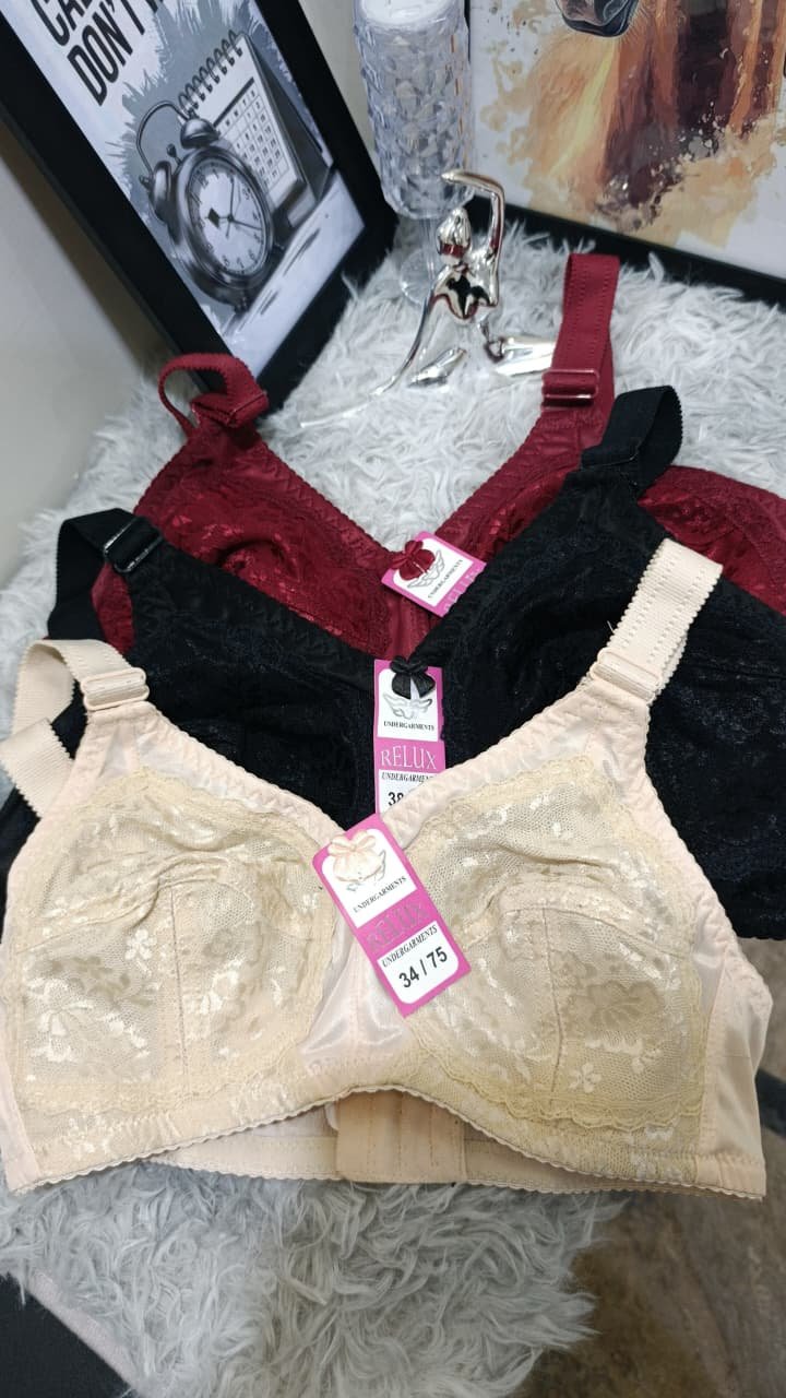 Colorful Winter Cotton Bra (Thick Cotton ) image 3