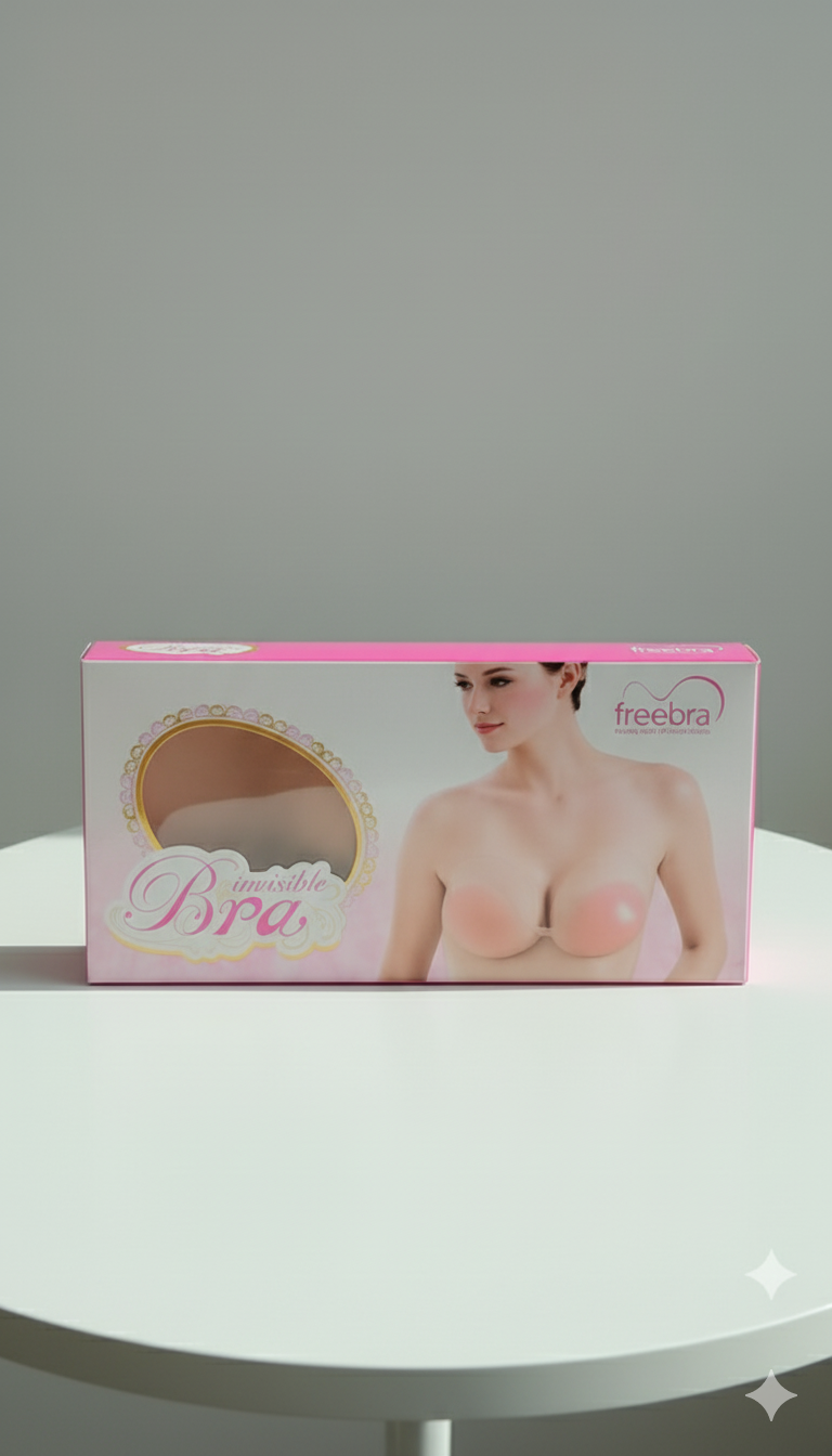 Freebra Invisible Silicone Bra- Nude (ABCD Cup) image 3