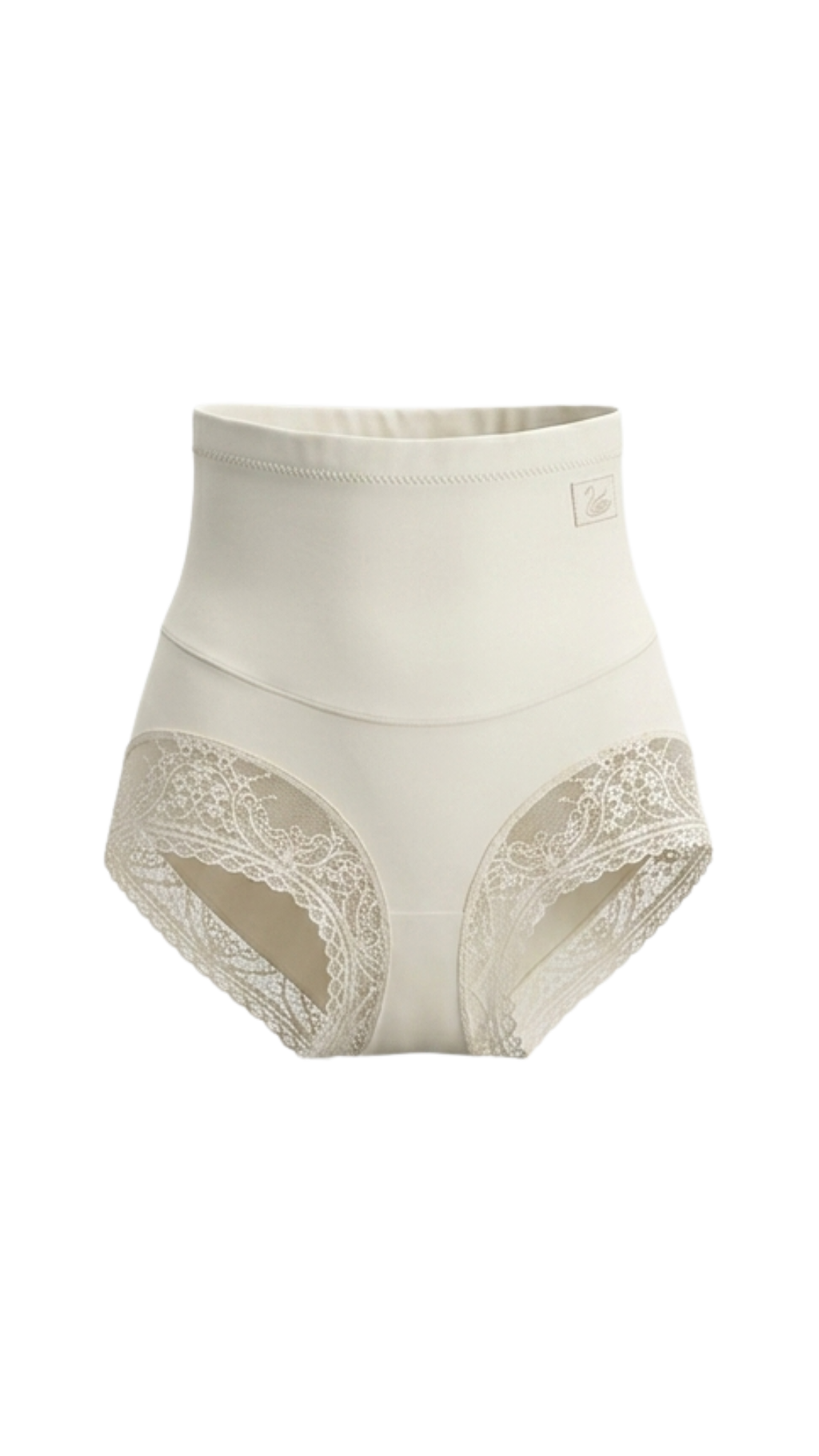 Vhisper Vears High-Waisted Tummy Control Lace Shaper Panty – Seamless Everyday Shaping Briefs for Women