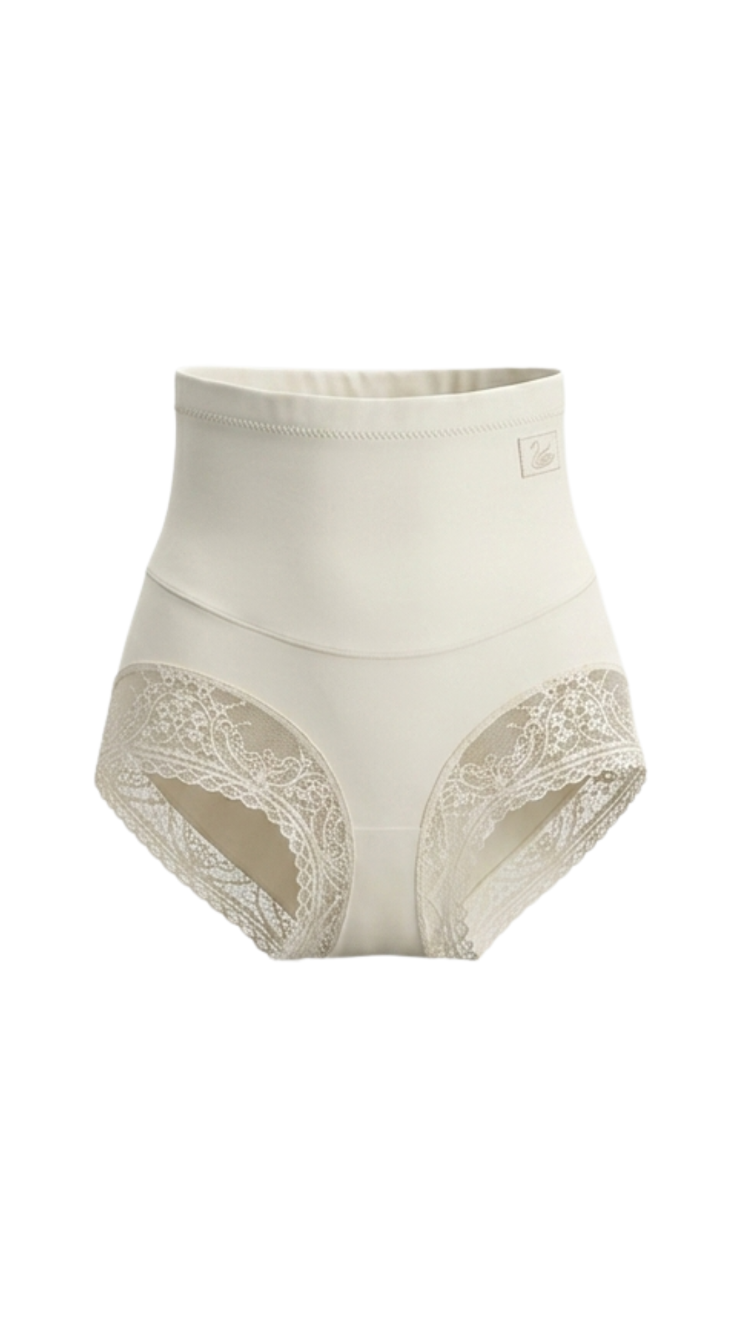 Vhisper Vears High-Waisted Tummy Control Lace Shaper Panty – Seamless Everyday Shaping Briefs for Women