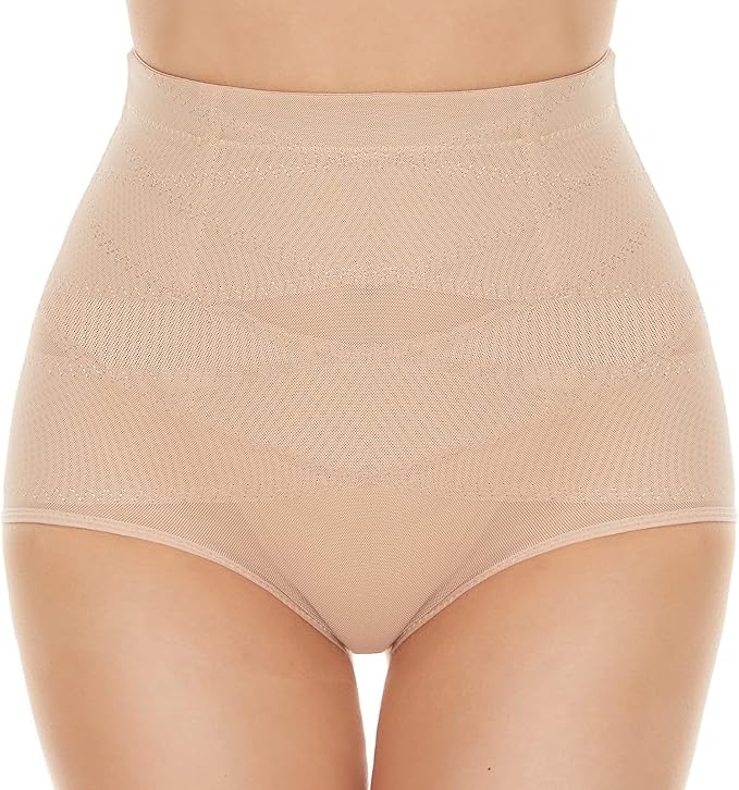 Vhisper Vears X-Band Cross-Compression Shaping Panty – High-Waisted Mesh Tummy Control Briefs