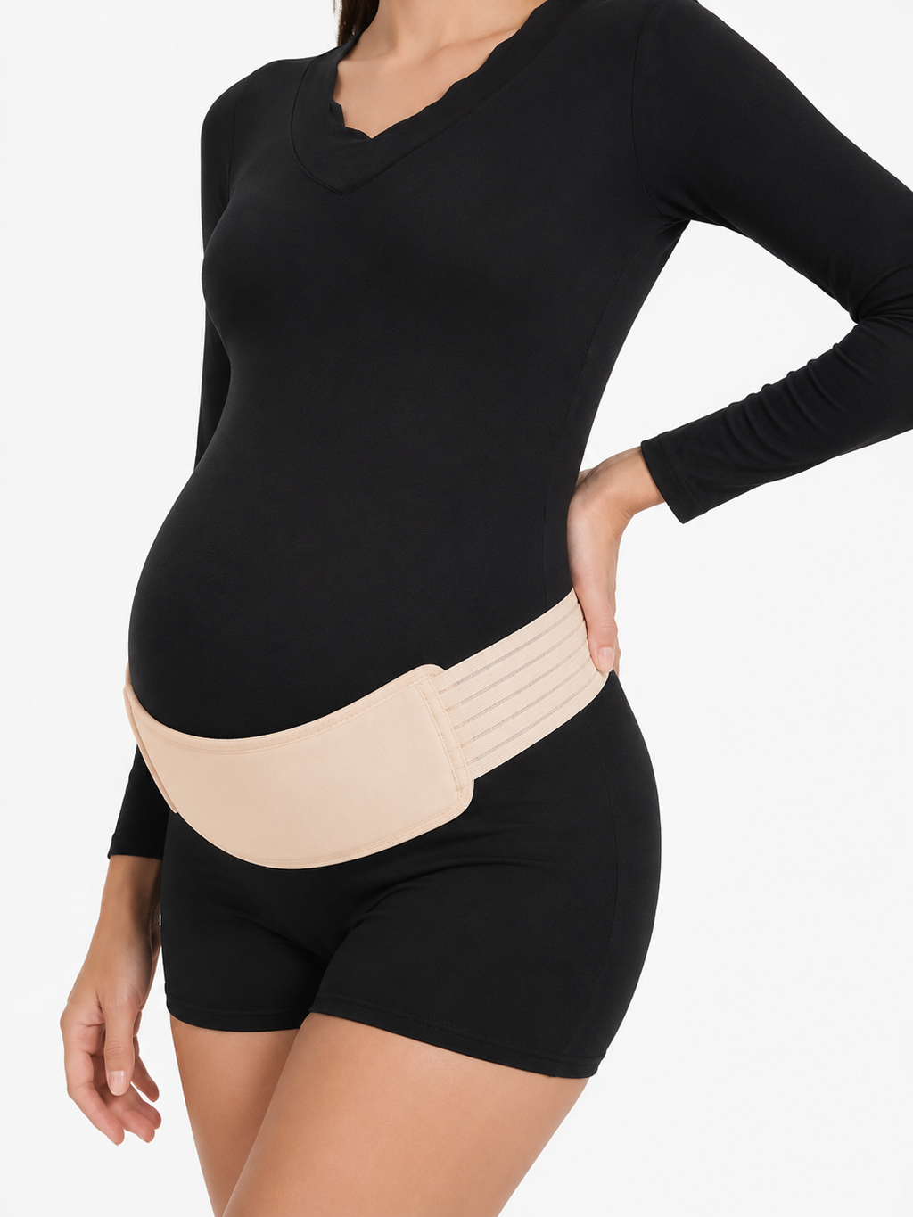 Vhisper Vears 3-in-1 Adjustable Maternity Support Belt – Breathable Pregnancy Belly Band for Lower Back, Pelvic & Round Ligament Pain Relief