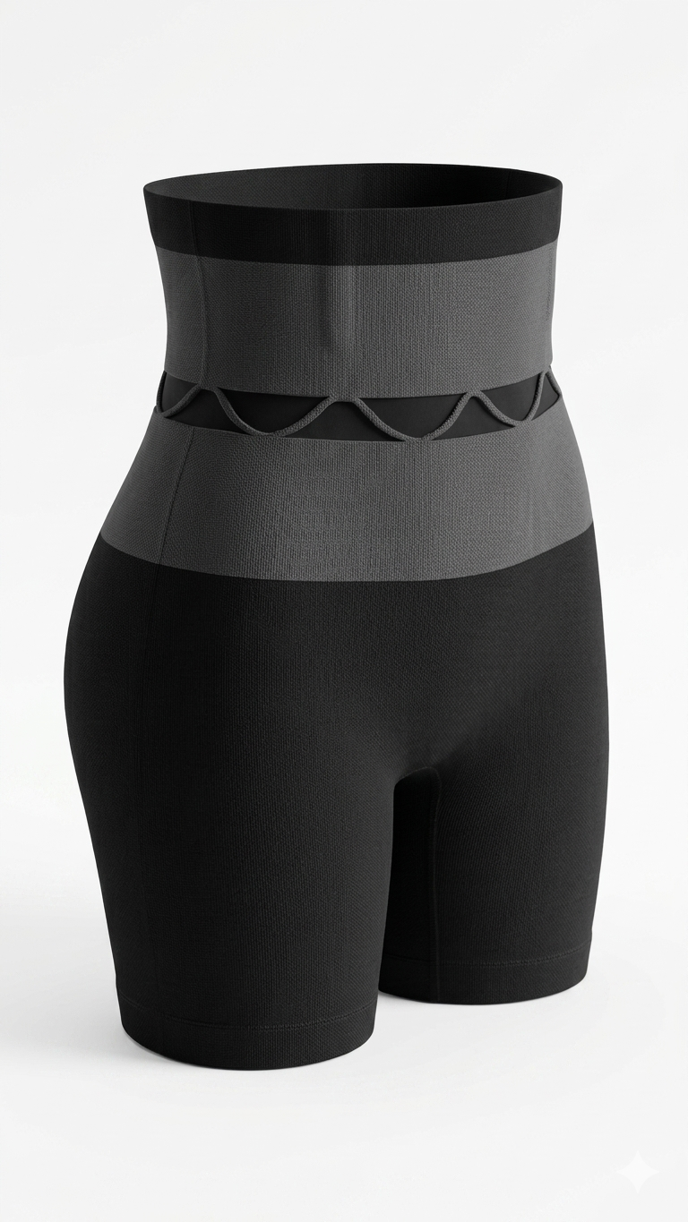 Vhisper Vears High-Waisted Tummy Control Shapewear Shorts – Seamless Thigh Slimmer & Hourglass Body Shaper for Women