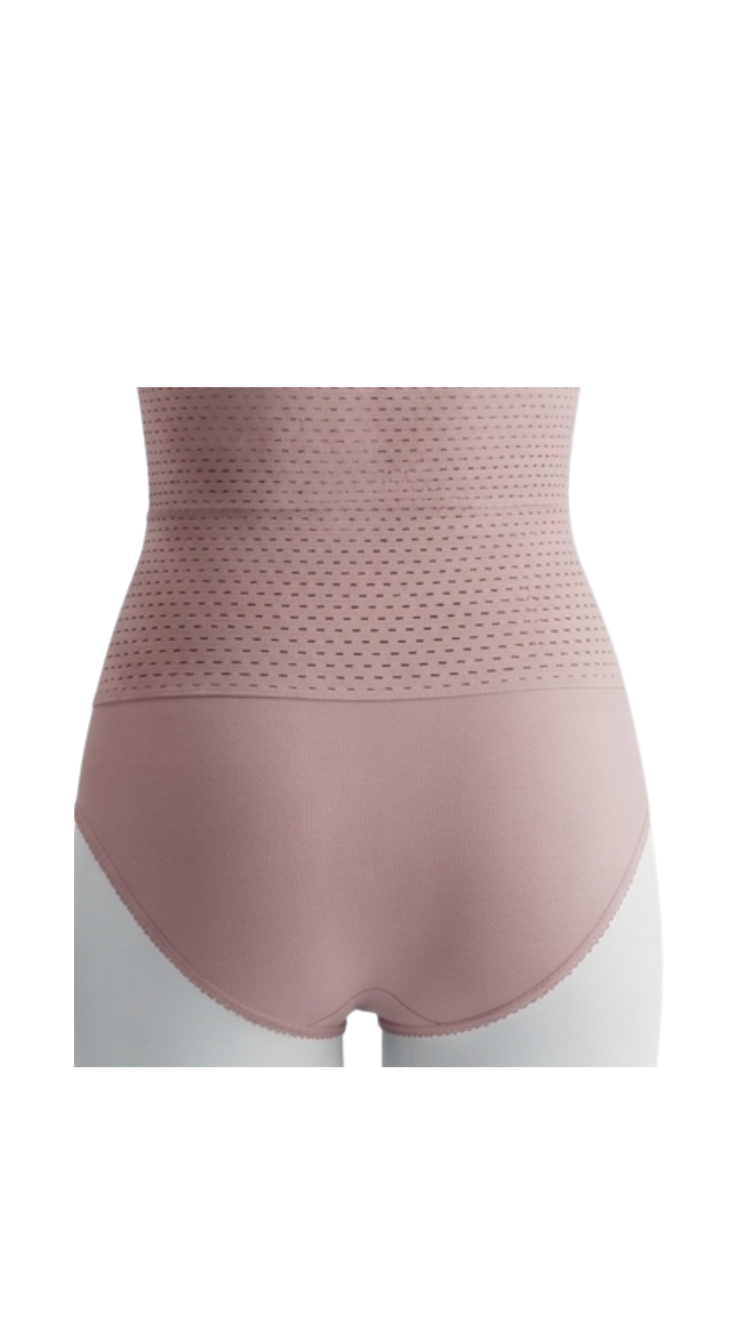 Vhisper Vears Breathable High-Waisted Mesh Tummy Control Briefs – Perforated Core Shaper Panty