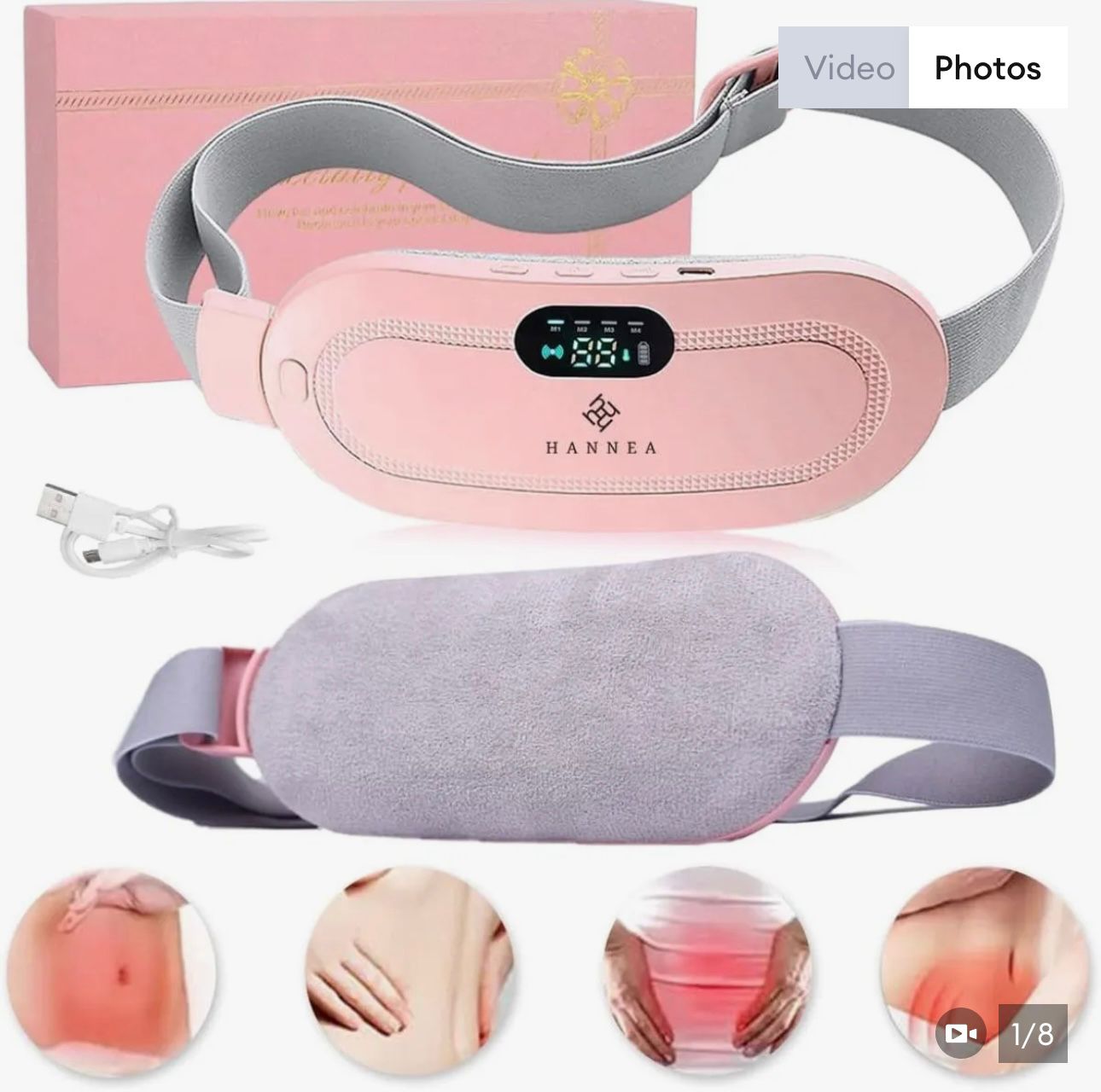 Vhisper Vears Intelligent Menstrual Relief Belt – Cordless Heating Pad & Vibrating Cramp Massager