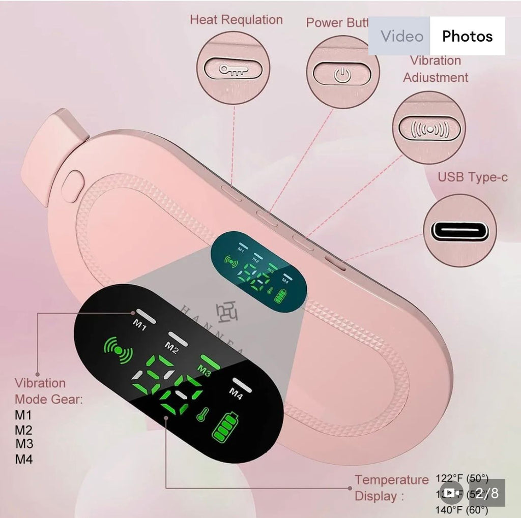 Vhisper Vears Intelligent Menstrual Relief Belt – Cordless Heating Pad & Vibrating Cramp Massager