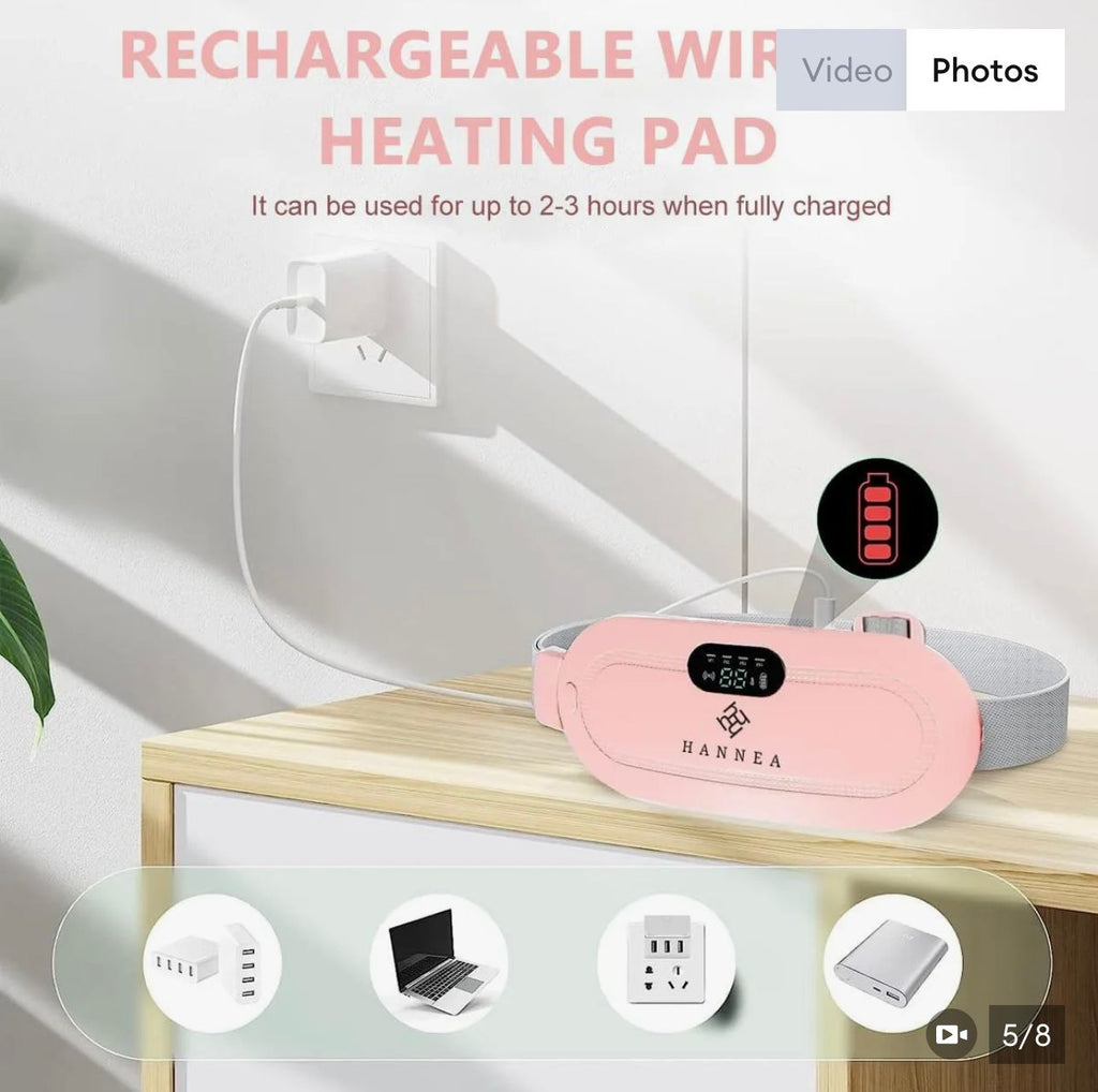 Vhisper Vears Intelligent Menstrual Relief Belt – Cordless Heating Pad & Vibrating Cramp Massager