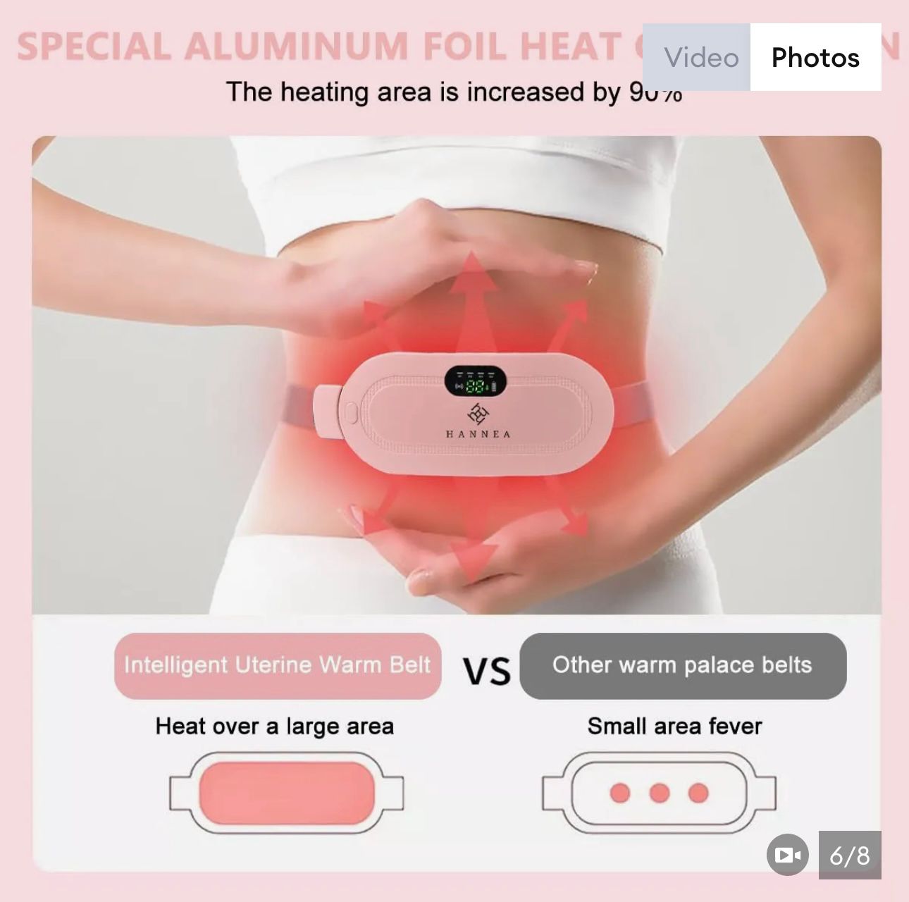 Vhisper Vears Intelligent Menstrual Relief Belt – Cordless Heating Pad & Vibrating Cramp Massager