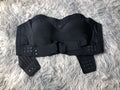 Vhisper Vears Strapless Anti-Slip Push Up Bra – Front Cross Buckle Wireless Heart Bandeau