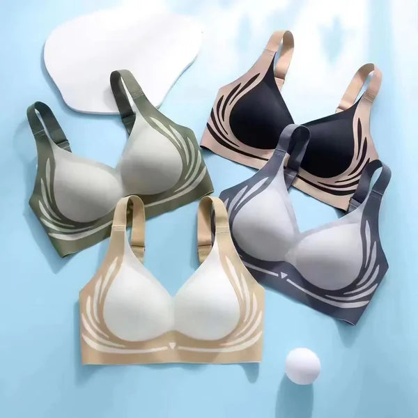 Super Gather Bra Wireless Push-Up Bra Lifting Anti-Sagging Wire-Free Push-Up Bra image 2