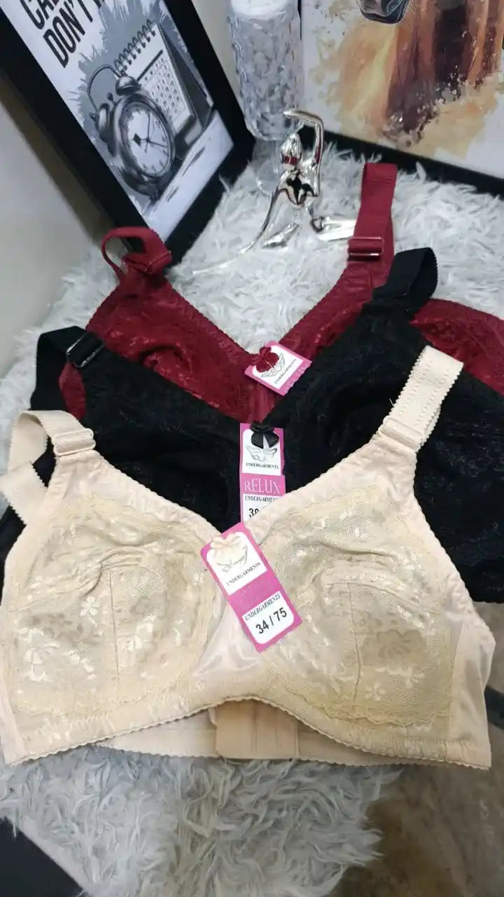 Colorful Winter Cotton Bra (Thick Cotton ) image 0
