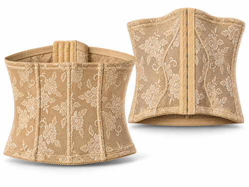 Beige waist‑training corset image 0
