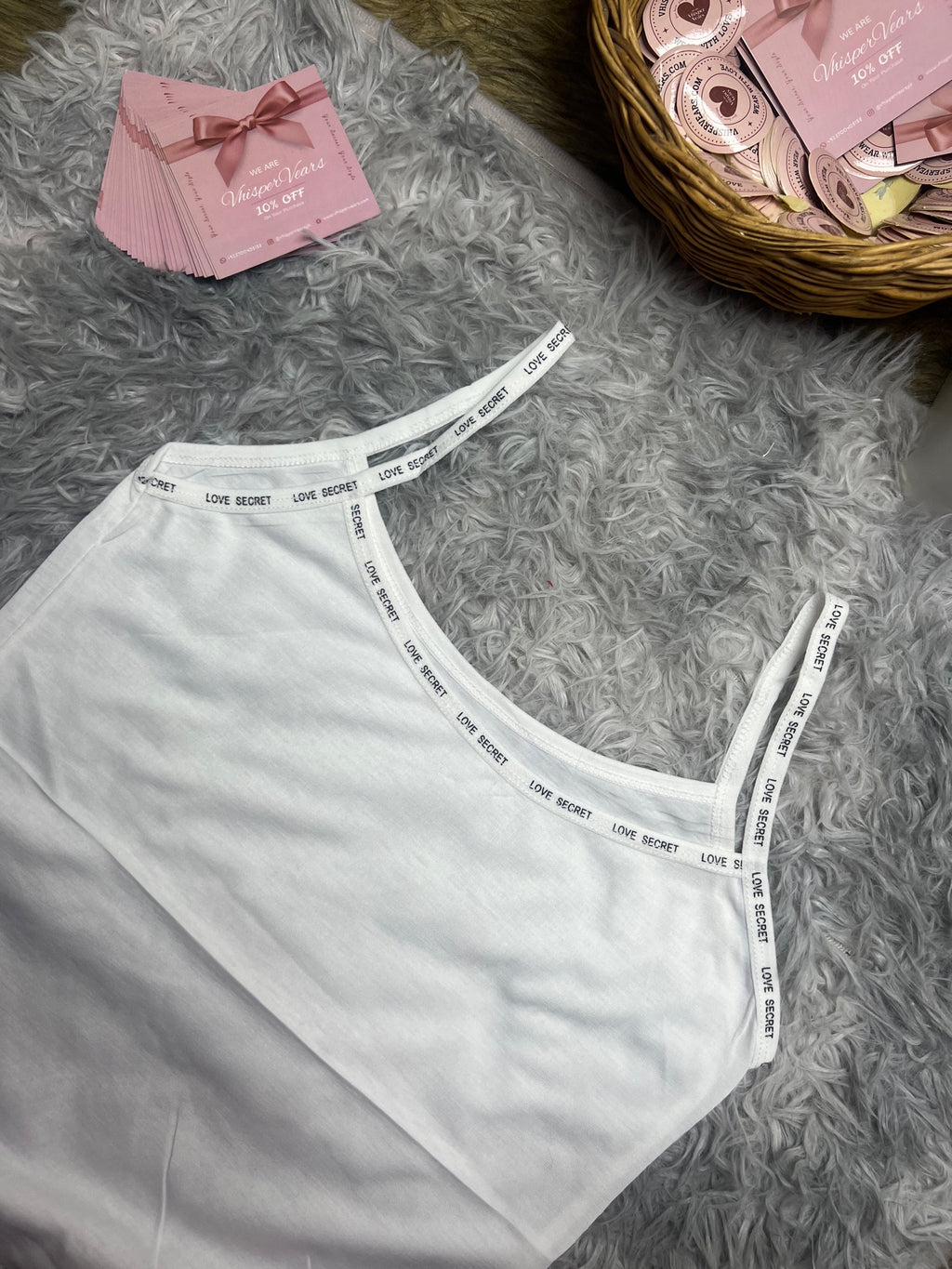 Vhisper Vears Love Secret Cotton Stretch Camisole – Everyday Breathable Layering Inner Slip Tank Top