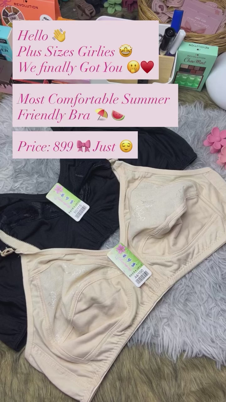 Vhisper Vears Elegance Non-Padded Wireless Bra – Full Coverage Ultra-Soft Breathable Everyday Bra for Women