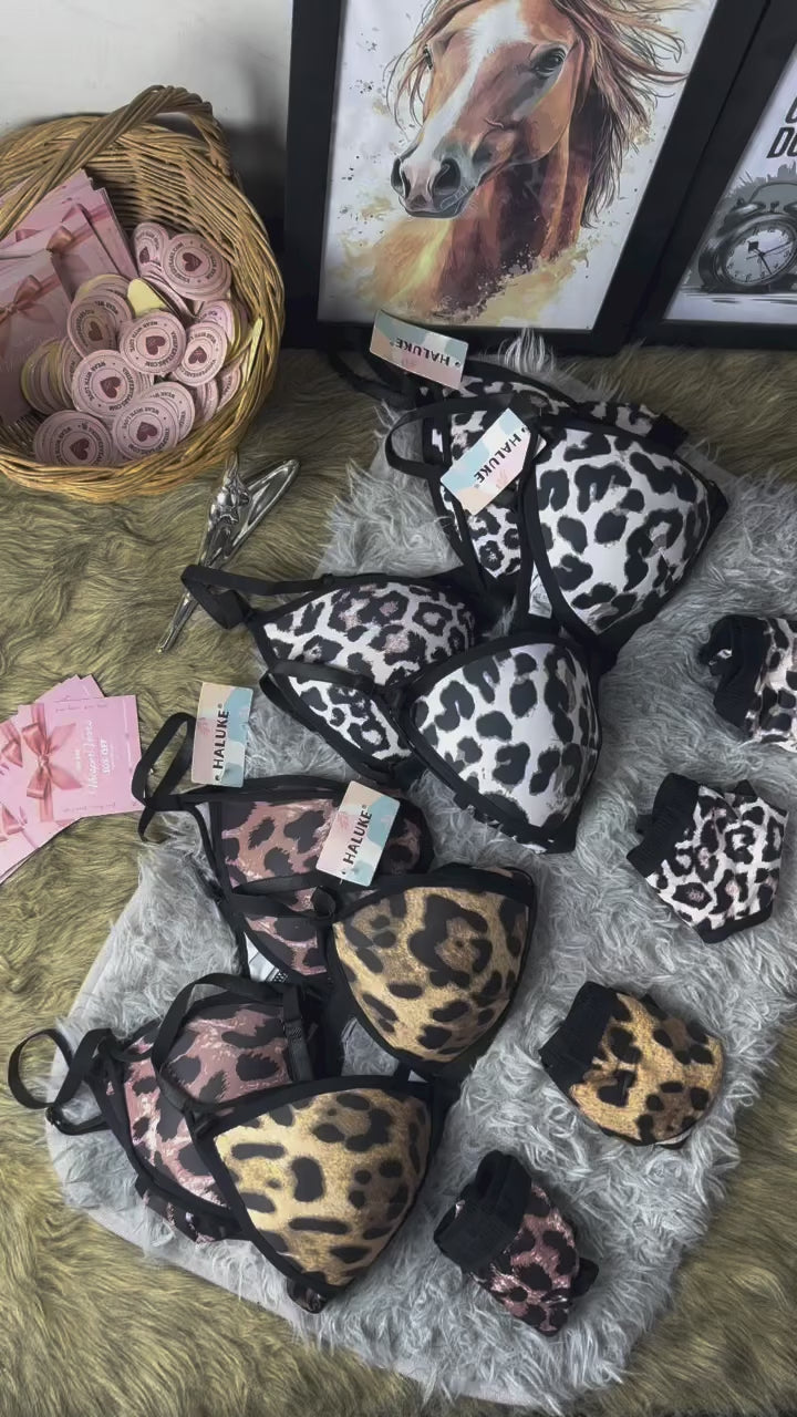 Sexy Leopard Bra Set