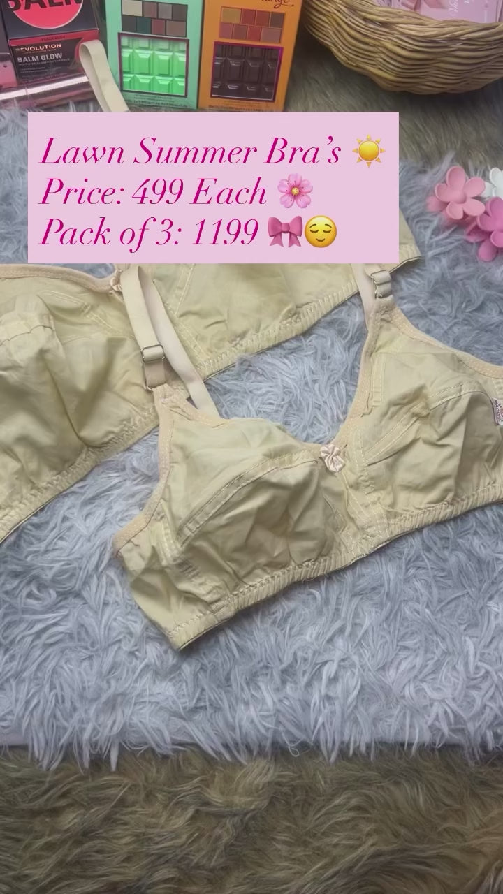 Vhisper Vears Pure Cotton Non-Padded Everyday Bra – Ultra-Soft Breathable Comfort Casual Bra for Women