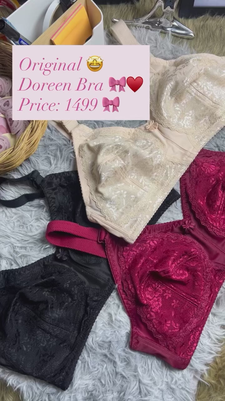 Doreen Embroidered Support Bra