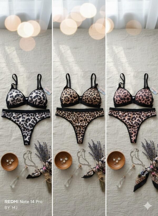 Sexy Leopard Bra Set